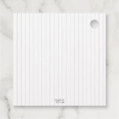 Vintage Baseballstreifen Geschenkanhänger (Rückseite)