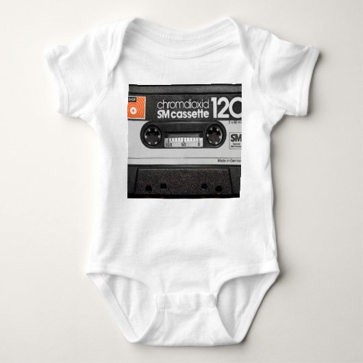 Vintage BASF-Kassette: Sammlerelement Baby Strampler (Vorderseite)