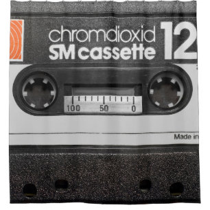 Vintage BASF-Kassette: Sammlerelement Duschvorhang