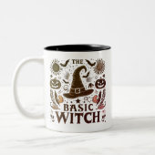 Vintage Basic Witch Halloween Kaffeetasse (Links)