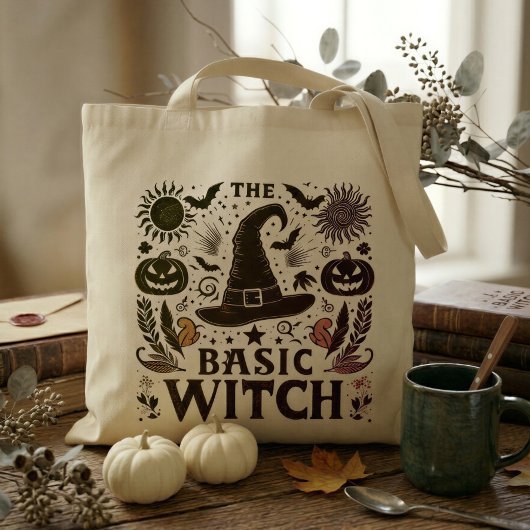 Vintage Basic Witch Herbst-Markttasche Tragetasche