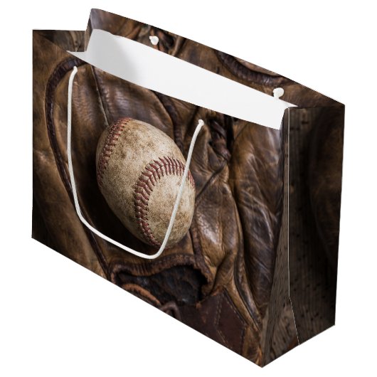 Vintage Basisausrüstung Große Geschenktüte (Vorderseite Schrägansicht)