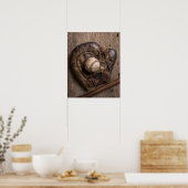 Vintage Basisausrüstung Poster (Küche)