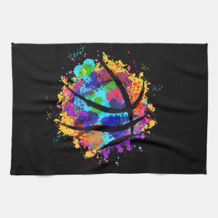 Vintage-Basketball-Grafikdesign Cooles Basketball Geschirrtuch