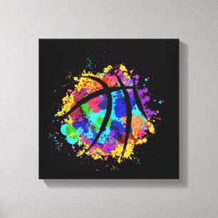Vintage-Basketball-Grafikdesign Cooles Basketball Leinwanddruck