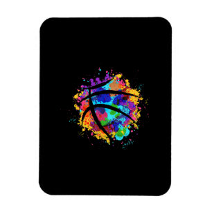 Vintage-Basketball-Grafikdesign Cooles Basketball Magnet