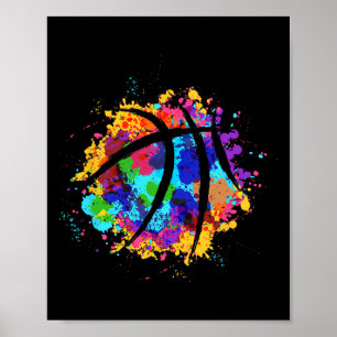 Vintage-Basketball-Grafikdesign Cooles Basketball Poster