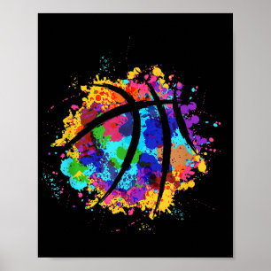 Vintage-Basketball-Grafikdesign Cooles Basketball Poster