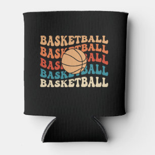Vintage Basketball Retro Sporttypografie Dosenkühler