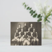 Vintage Basketballmannschaft Postkarte (Stehend Vorderseite)