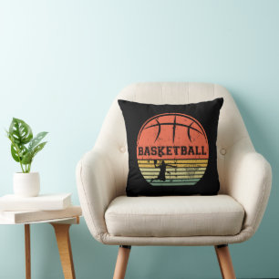 Vintage Basketballspieler Slam dunk Kissen