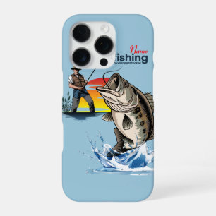 Vintage-Bassfischerei-Grafik [Männlich]  iPhone 16 Pro Hülle
