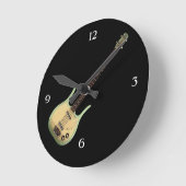 Vintage Bassmauer-Uhr Runde Wanduhr (Winkel)