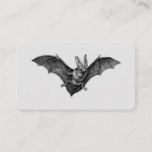 Vintage Bat Gothic Vampire Visitenkarte (Vorderseite)