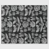 Vintage Bat-Illustrationen Geschenkpapier (Flach)