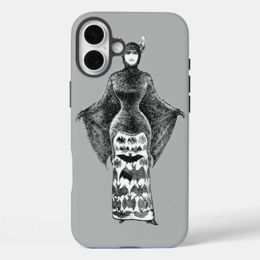 Vintage Bat Lady Case-Mate iPhone Hülle (Rückseite)