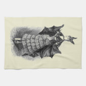 Vintage Bat Lady Küchentuch (Horizontal)