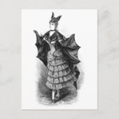 Vintage Bat Lady Postkarte (Vorderseite)