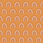 Vintage Bath Towel Copper Terracotta Charm Badhandtuch Set