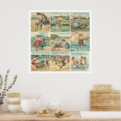 Vintage Bathing Beauties Poster (Küche)
