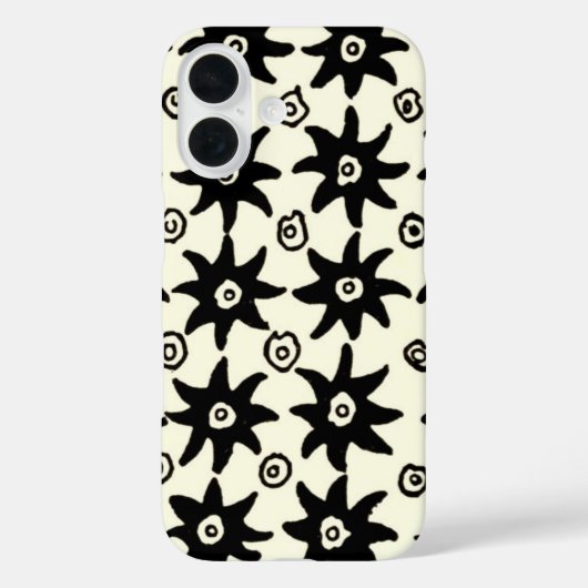 Vintage Batik Stars Textile Tapete Muster Case-Mate iPhone Hülle (Rückseite)