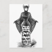 Vintage Batlady Image Postkarte (Vorderseite)