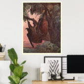 Vintage Battmalerei (1909) Poster (Heimbüro)