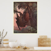 Vintage Battmalerei (1909) Poster (Küche)