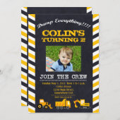 Vintage Baueinladung Einladung (Vorne/Hinten)