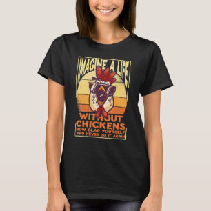 Vintage-Bauer-Kleidung für Hühnerstall-Futter Brot T-Shirt