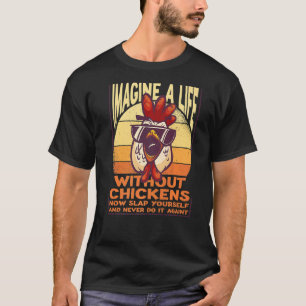 Vintage-Bauer-Kleidung für Hühnerstall-Futter Brot T-Shirt