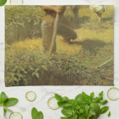 Vintage Bauer, Zurück in den landwirtschaftlichen Geschirrtuch (Gefaltet)