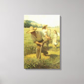 Vintage Bauer, Zurück in den landwirtschaftlichen Leinwanddruck (Vorderseite)