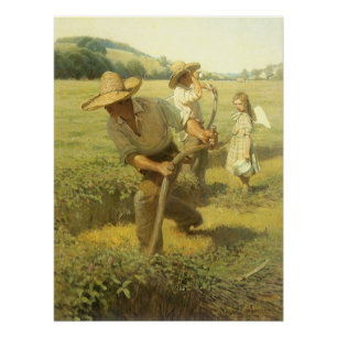 Vintage Bauer, Zurück in den landwirtschaftlichen  Poster