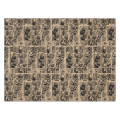 Vintage Bauern Markt Gemüsegarten Muster Tischdecke (Vorderseite (Horizontal))