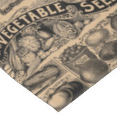 Vintage Bauern Markt Gemüsegarten Muster Tischdecke (Schrägansicht)