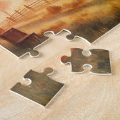 Vintage Bauernhäuser in der Morgendämmerung Puzzle (Seite)