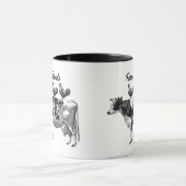 Vintage Bauernhof-Freundkuhhühner Land-Tasse Tasse (Zentrum)