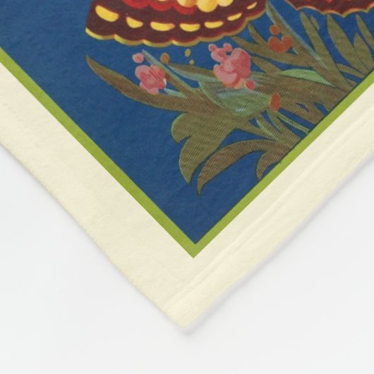 Vintage Bauernmarken Seifendecke Fleecedecke (Ecke)