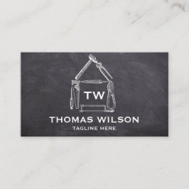 Vintage Bauhandyman-Handyhandwerkwerkzeuge Visitenkarte