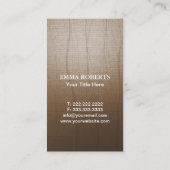 Vintage Baum-Logo-Yogawellness-Psychologie Visitenkarte (Rückseite)