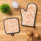 Vintage Baum Ofenhandschuh & Topflappen-Set (Oben Unten)