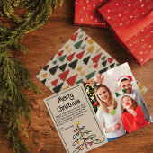 Vintage Bäume Charm: Frohe Weihnachten Foto