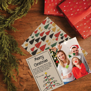 Vintage Bäume Charm: Frohe Weihnachten Foto