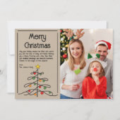 Vintage Bäume Charm: Frohe Weihnachten Foto (Vorderseite)