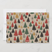 Vintage Bäume Charm: Frohe Weihnachten Foto (Rückseite)