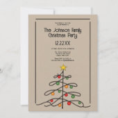 Vintage Bäume Charm: Frohe Weihnachten Party (Vorderseite)