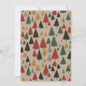 Vintage Bäume Charm: Frohe Weihnachten Party (Rückseite)