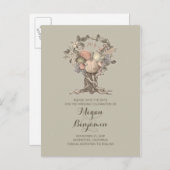 Vintage Baumernte Save the Date Ankündigungspostkarte (Vorne/Hinten)