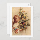 Vintage Baumkarte für Kinder Postkarte (Vorne/Hinten)